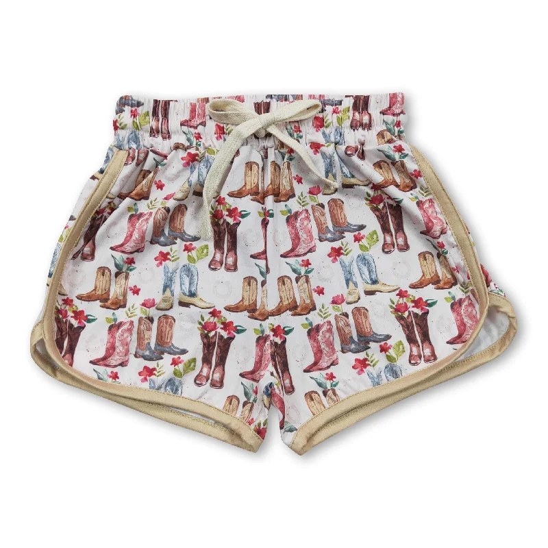 Boots floral baby girls summer shorts Sleek Men's Metallic