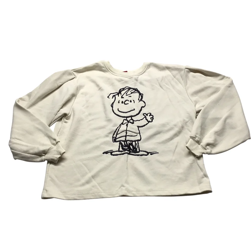 Sweatshirt Crewneck By Zara In Cream, Size: M Tough Men's Tactical