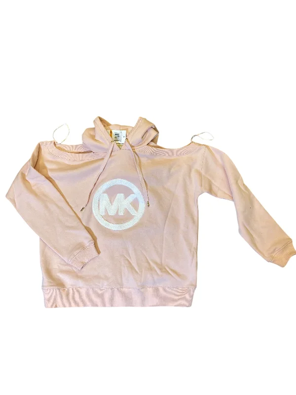Sweatshirt Hoodie By Michael By Michael Kors In Peach, Size: S Masculine Men's Thick