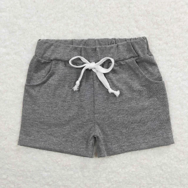 SS0133  Grey   Boys Shorts Pants Youthful Men's Pop