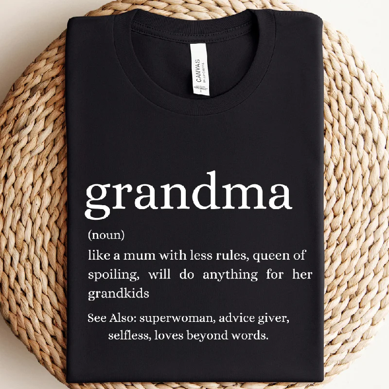 Modern GRANDMA Definition T-Shirt British Gentleman Style