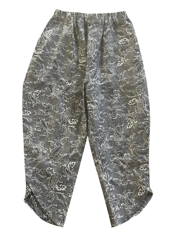 Paisley Print Pants Trendy Men's Scandinavian