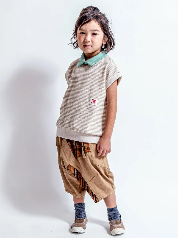 Beige Crash Pants Vacation