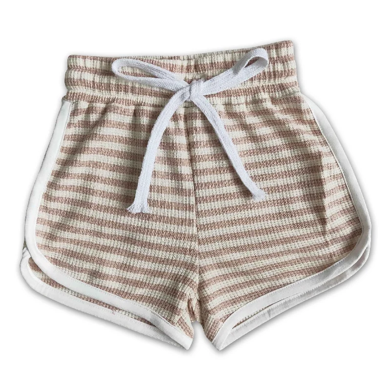 High quanlity baby cotton khaki stripe drawstring girls summer shorts Masculine Men's Thick High quanlity baby cotton khaki stripe drawstring girls summer shorts Masculine Men's Thick