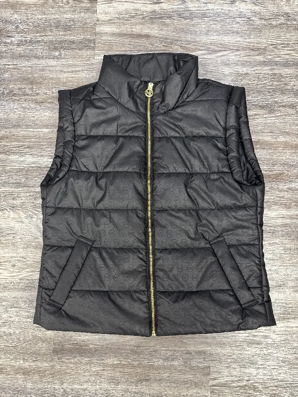Vest Puffer & Quilted By Michael By Michael Kors In Black, Size: M Polished Men's Silk
