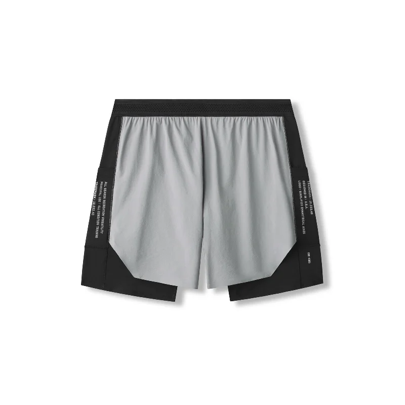 0953. Aerotex™ Hybrid Liner Short -  Slate Grey/Black Confident Men's Power