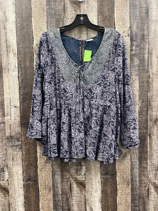 Top 3/4 Sleeve By Akemi And Kin  Size: M Artistic Men's Avant