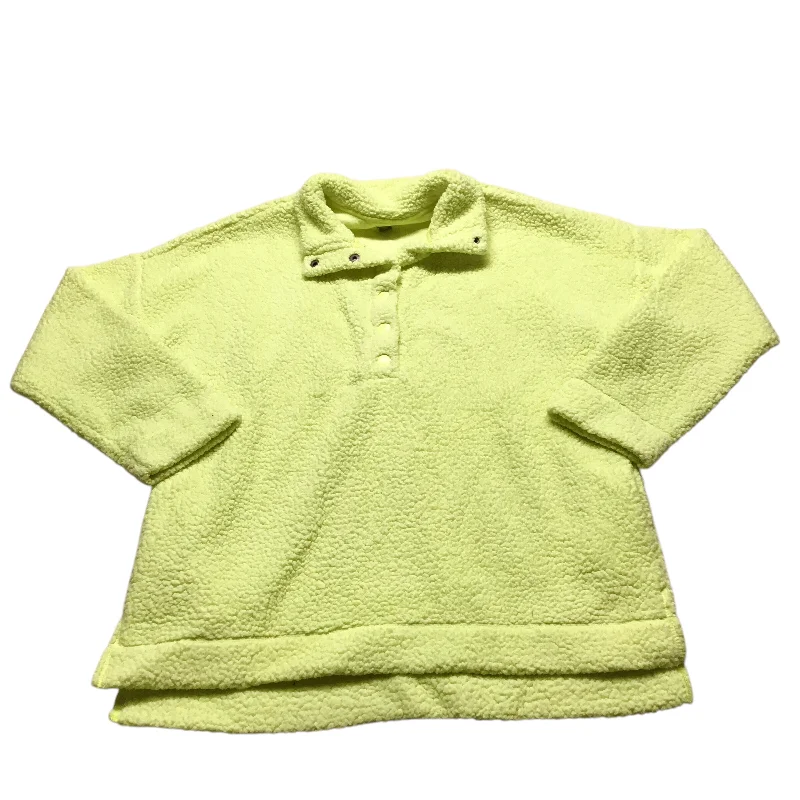 Sweatshirt Collar By Aerie In Yellow, Size: S Casual Men's Short
