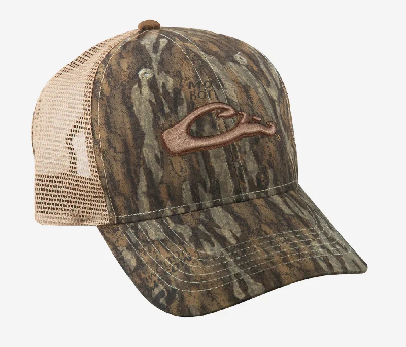 Drake Logo Hat - MossyOak Bottomland Refined Men's Classic 