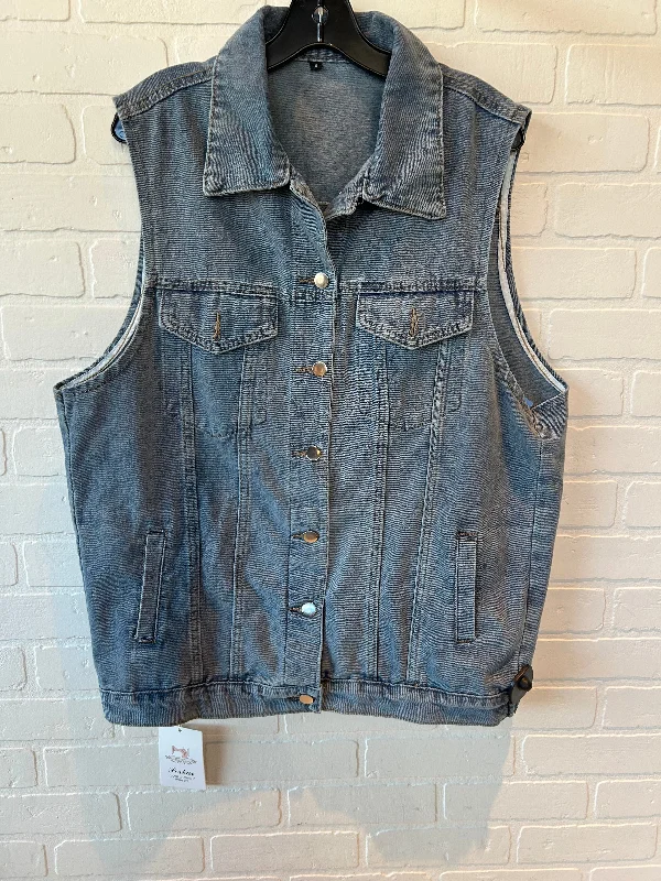 Vest Other By Clothes Mentor In Blue Denim, Size: S Casual Men's Japanese 
