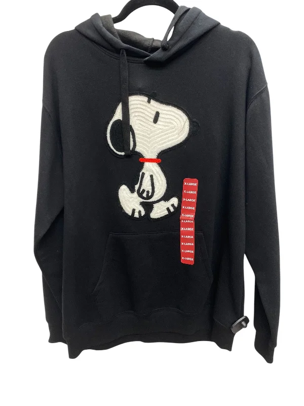 Sweatshirt Hoodie By Clothes Mentor In Black, Size: Xl Elegant Men's Formal 
