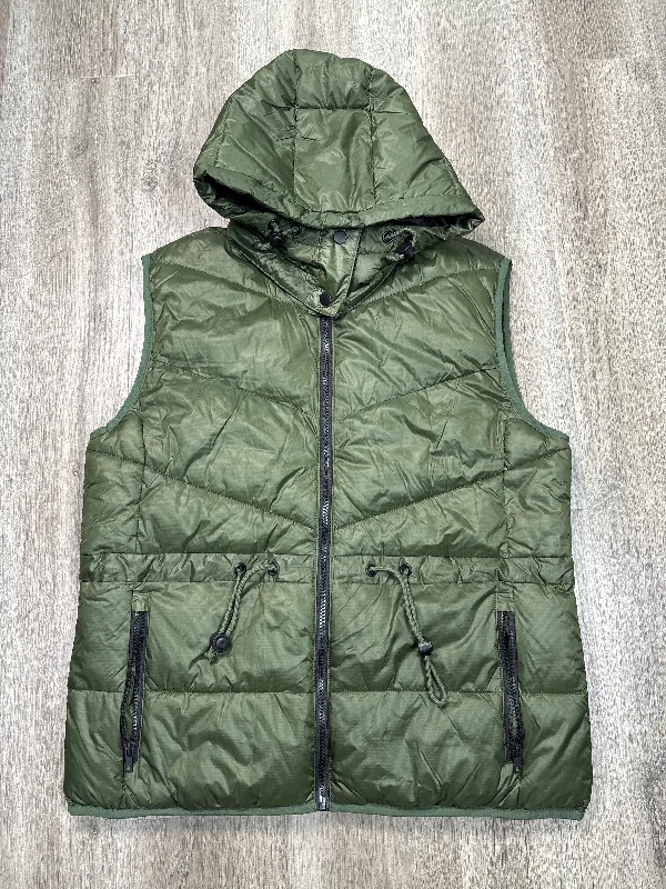 Vest Faux Fur & Sherpa By SWISS TECH In Green, Size: L Hip Men's Urban