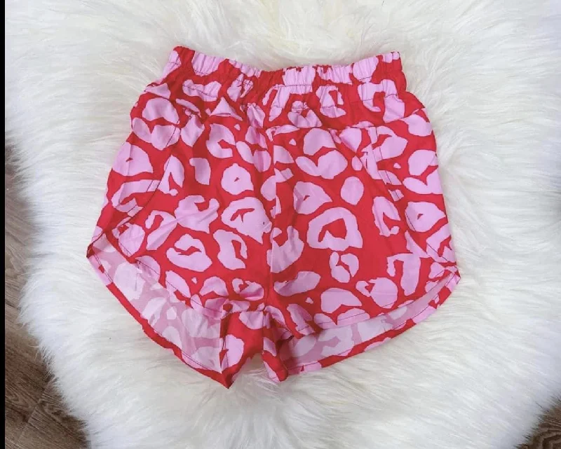 Preorder SS0376 Leopard print pink shorts Bold Men's Animal