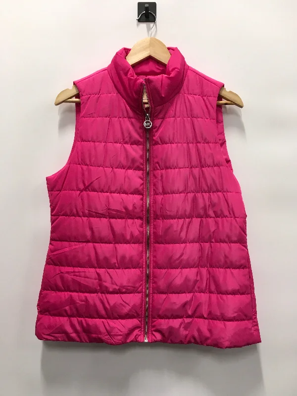 Vest Puffer & Quilted By Michael Kors In Pink, Size: M Streetwear Style