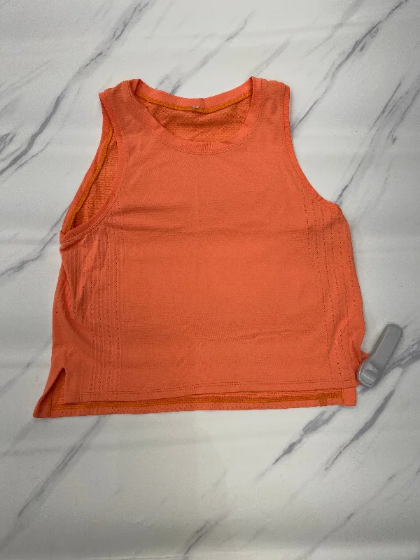 Athletic Tank Top By Lululemon In Orange, Size: 6 Sophisticated Men's French