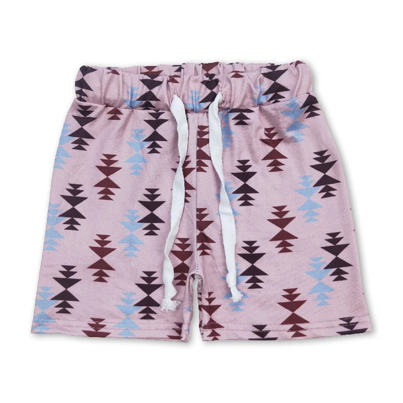 Khaki aztec baby boys summer shorts Edgy Men's Punk