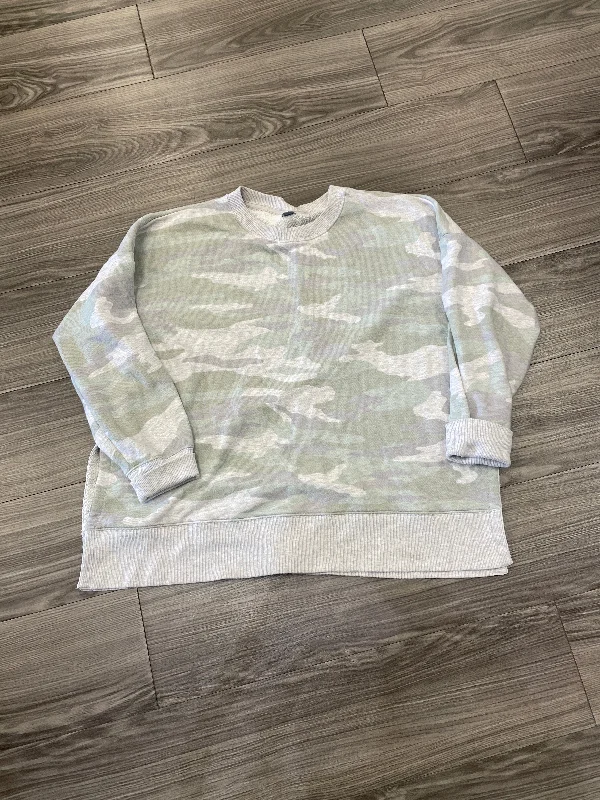 Sweatshirt Crewneck By Aerie In Camouflage Print, Size: L British Gentleman Style