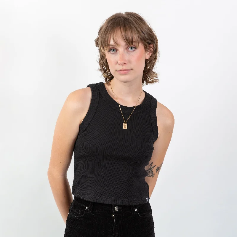 Organic Rib Crop Tank Earthy Men's Hemp
