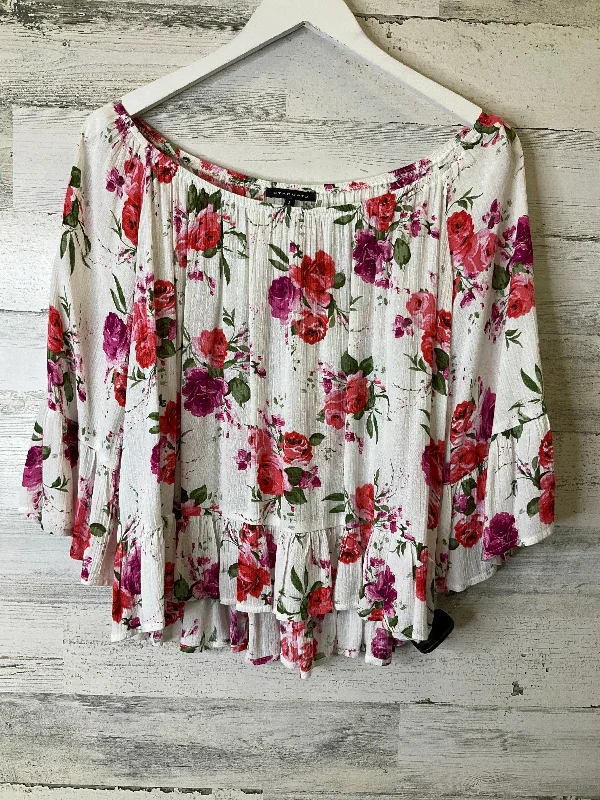Top 3/4 Sleeve By Staccato  Size: S Unique Men's Upcycled