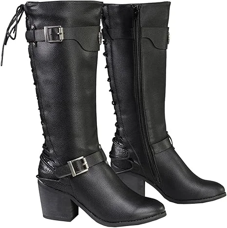 Ladies Back End Laced Boot Hip Men's Urban