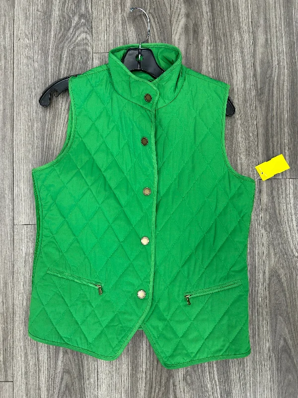 Vest Puffer & Quilted By Talbots In Green, Size: S British Gentleman Style