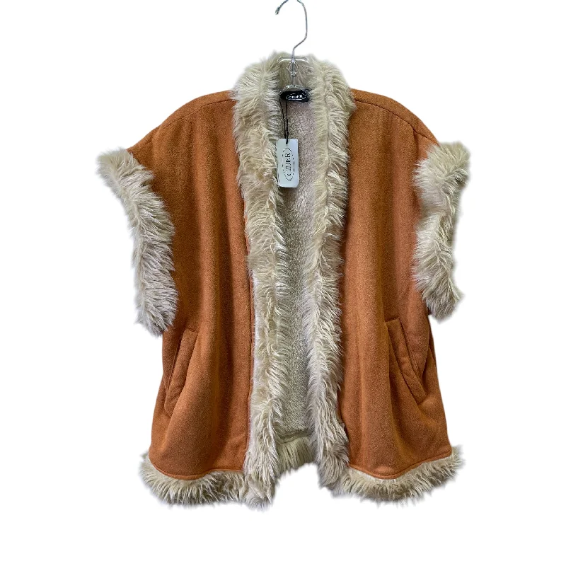 Vest Faux Fur & Sherpa By Cider In Orange, Size:S Refined Men's Hand