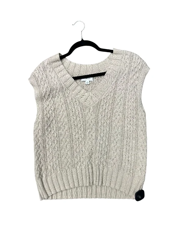 Vest Sweater By Evereve In Tan, Size: S Dynamic Men's Moto
