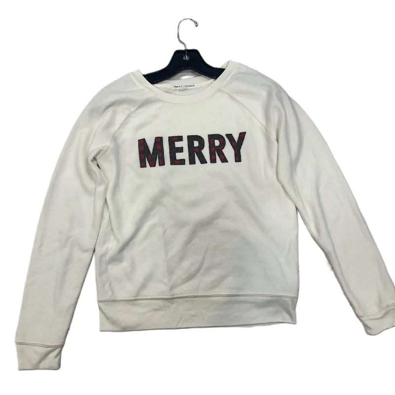Sweatshirt Crewneck By Grayson Threads In Cream, Size: Xs Cozy Men's Sherpa