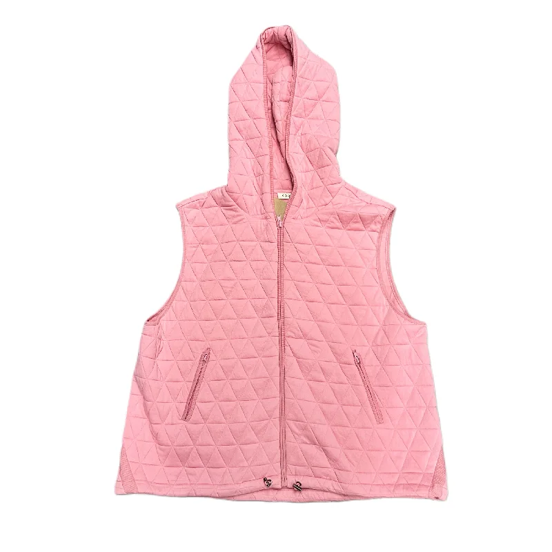Vest Puffer & Quilted By Kori America In Pink, Size: 1x Dynamic Men's Glow