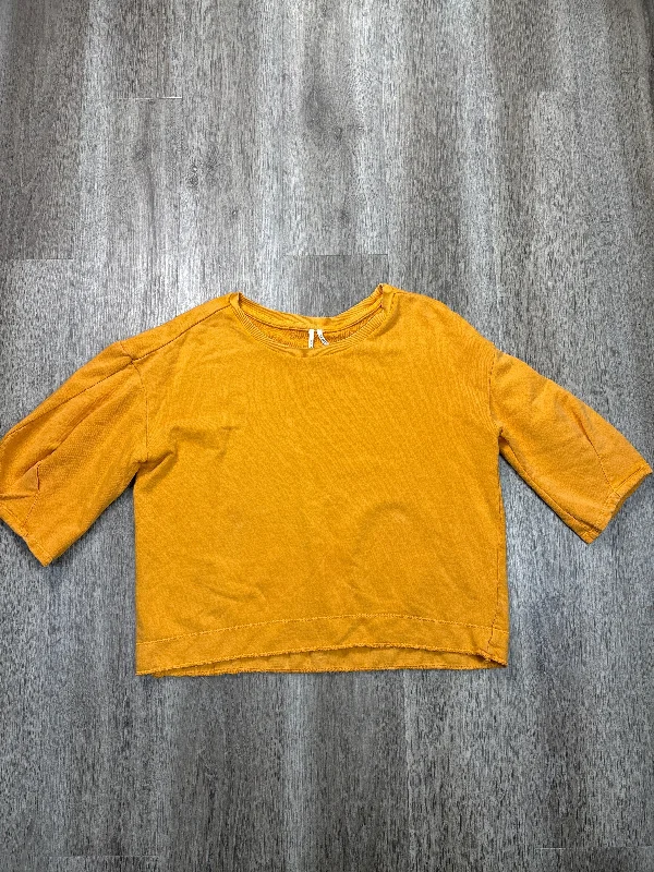 Sweatshirt Crewneck By Anthropologie In Yellow, Size: Xl Dapper Men's Bow