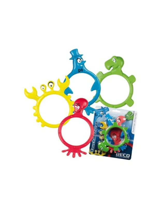 Monster Dive Rings 4 Pack Trendy Men's Scandinavian