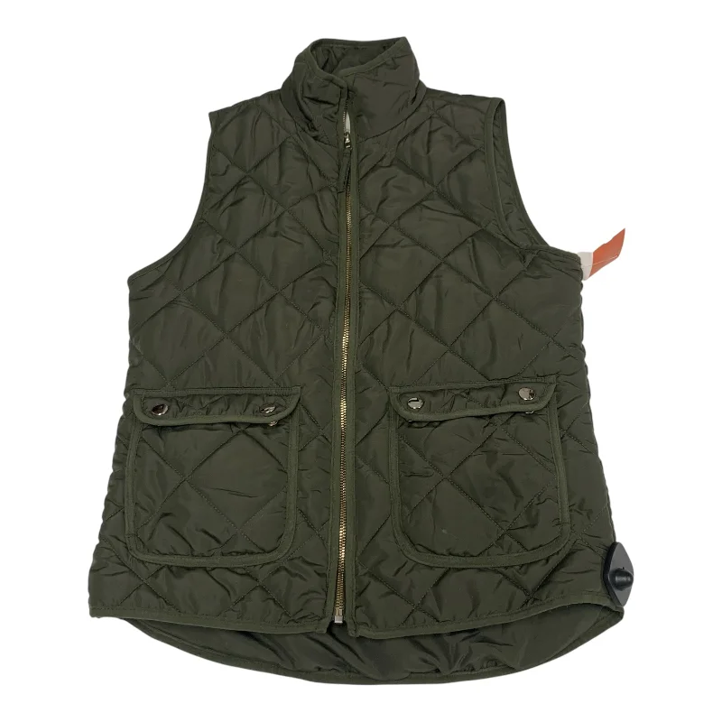 Vest Puffer & Quilted By Thread And Supply In Green, Size: S Tailored