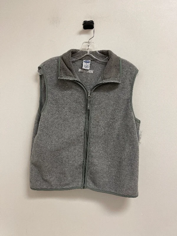 Vest Fleece By Old Navy In Grey, Size: L Organic