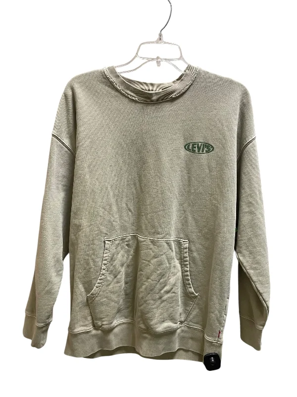 Sweatshirt Crewneck By Levis In Green, Size: S Edgy Men's Punk