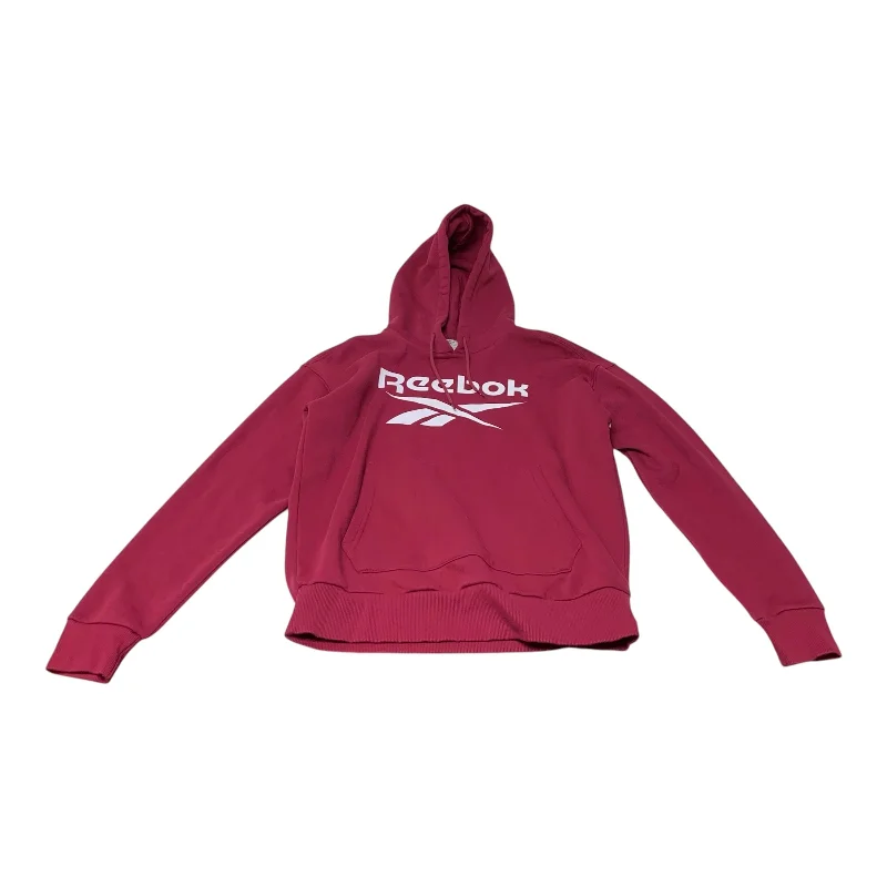 Sweatshirt Hoodie By Reebok In Pink, Size: M Modern Men's Tech