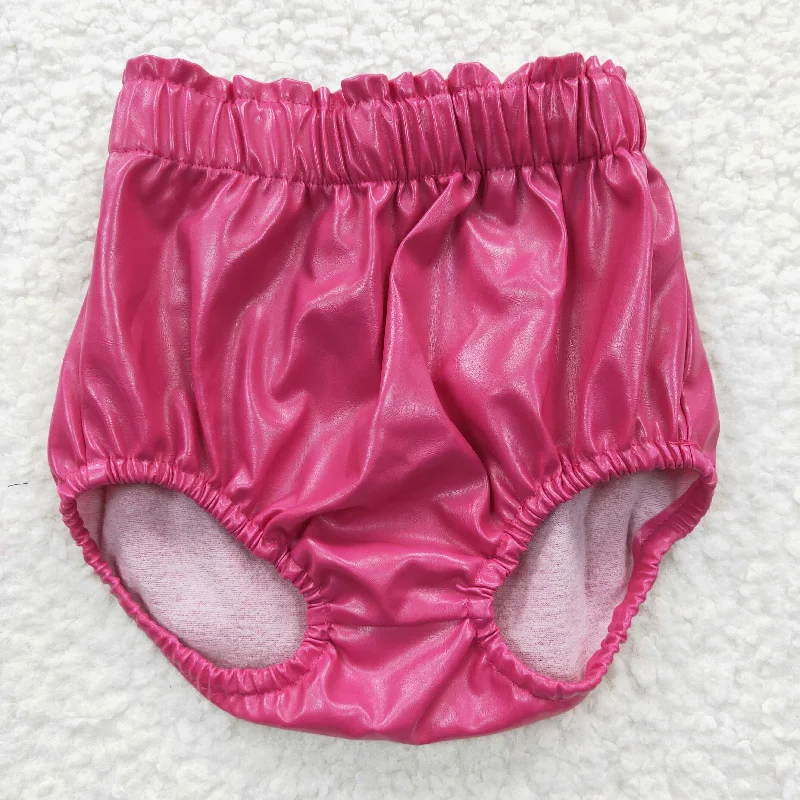SS0049  Pink Girls Bummies Shorts Cozy Men's Sherpa