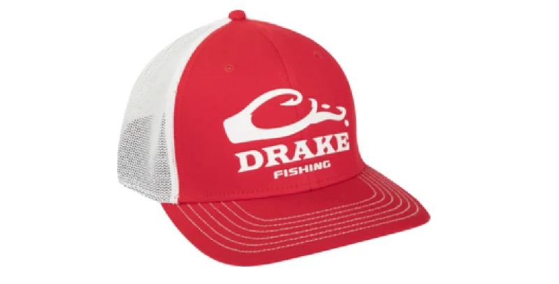 Drake DPF Stretch Fit Cap - Red/White Monochromatic All