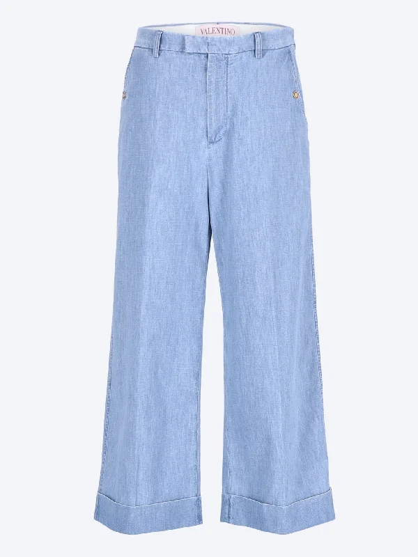 Wide leg jeans Confident Men's High