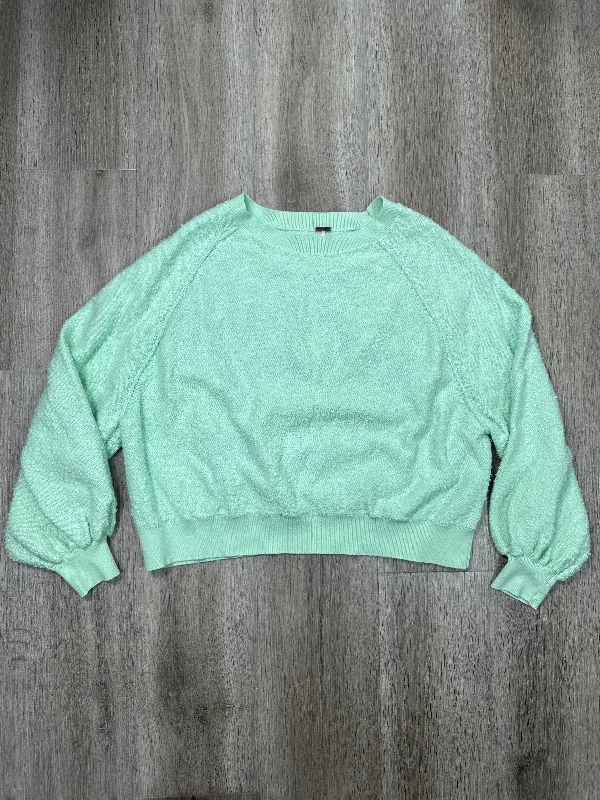Sweatshirt Crewneck By Free People In Green, Size: S Stylish Men's Tropical 