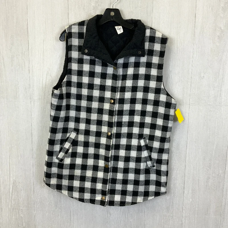 Vest Puffer & Quilted By Clothes Mentor In Plaid Pattern, Size: Xl Vacation
