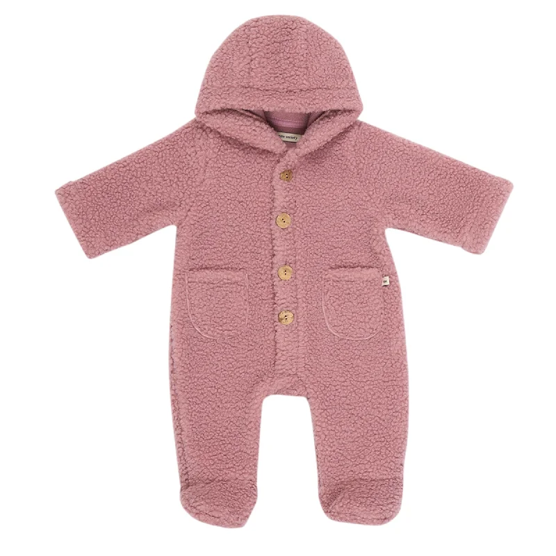 The New Society Aike Baby Onesie Dusty Orchid Modern Men's Geometric
