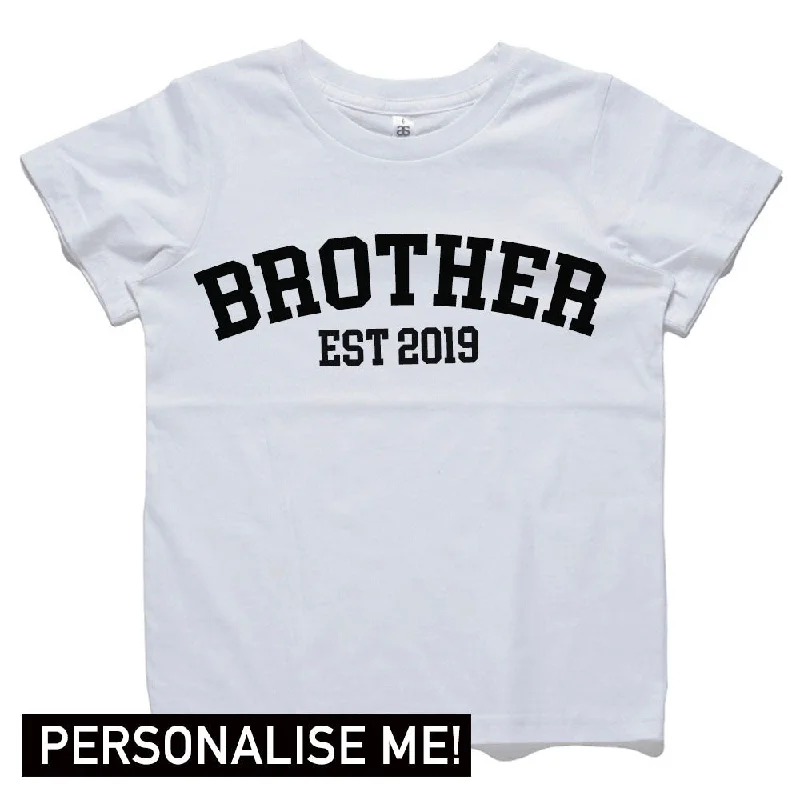 Personalised Brother Established College Tee (MRK X) Sporty Men's Athleisure 