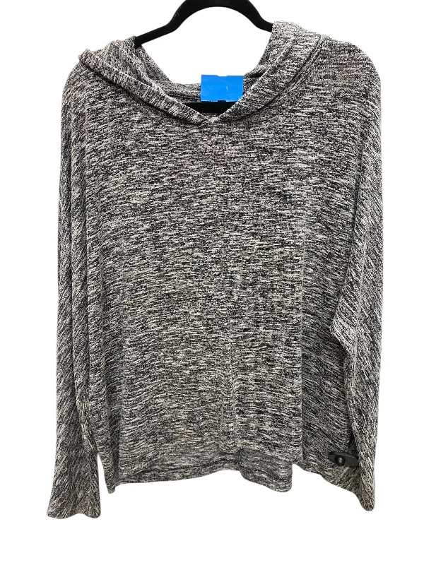 Sweatshirt Hoodie By Loft In Grey, Size: L Business