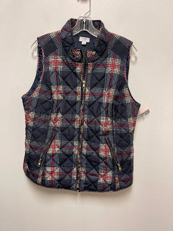 Vest Puffer & Quilted By Crown And Ivy In Plaid Pattern, Size: L Relaxed Men's Beach Vest Puffer & Quilted By Crown And Ivy In Plaid Pattern, Size: L Relaxed Men's Beach