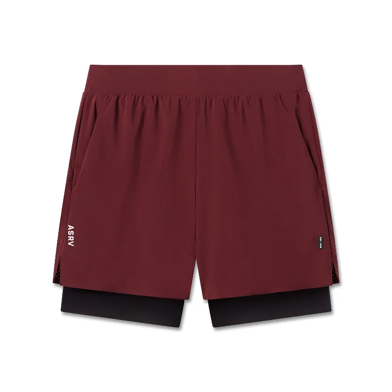 1028. Aerotex™ Bonded 7" Liner Short - Crimson Organic