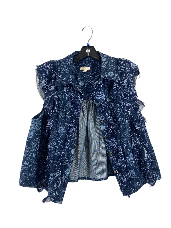 Vest Other By Pilcro In Blue Denim, Size: S Sporty Men's Tennis