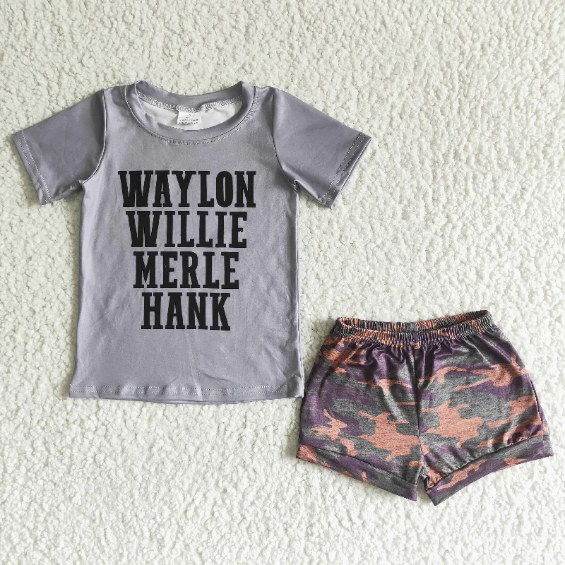 Clearance C0-7 Waylon letter shorts set High quality Modern Men's 
