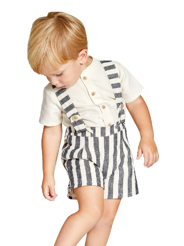Stripes Nature Suspender Shorts Dynamic Men's Glow