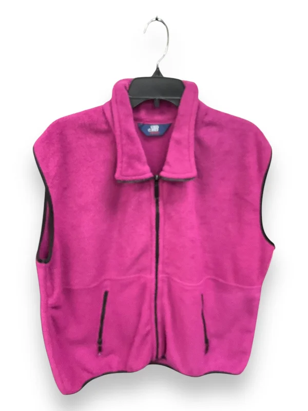 Vest Fleece By Clothes Mentor In Fuschia, Size: 1x Refined Men's Classic 