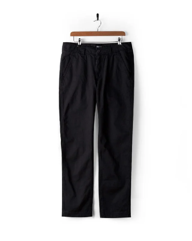 Meltan - Mens Straight Leg Twill Trouser - Dark Grey Sporty Men's Athleisure 